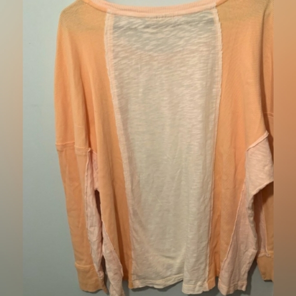 Saturday Sunday by Anthropologie Two Toned Orange Sherbet Thin Pullover S - L - Picture 6 of 7